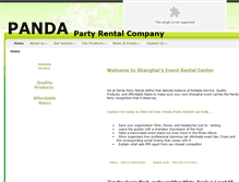 Tablet Screenshot of pandapartyrental.com